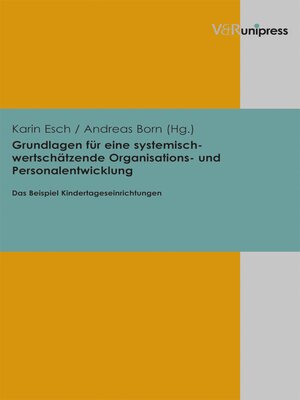 cover image of Grundlagen für eine systemisch-wertschätzende Organisations- und Personalentwicklung